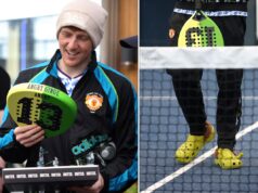 Offended Ginge “Shambolic” picchiato da Ryan Giggs mentre fa oscillare Shrek Crocs in un torneo costellato di stelle