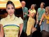 Kim Kardashian tiene un discorso emozionante sul palco di uno spettacolo di Broadway davanti advert Adrien Brody e Tessa Thompson