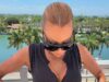 Olivia Attwood sfoggia la sua incredibile figura con un prime corto nero e slip bikini mentre condivide altri scatti del viaggio a Miami
