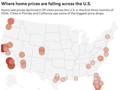 I prezzi delle case stanno crollando in un terzo delle città americane. Ecco dove.