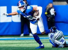 Il WR dei Giants Darius Slayton (intervento chirurgico al core) salterà il programma offseason