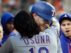 Alejandro Osuna ottiene il doppio del through libera per sollevare i Rangers sopra i Tigers