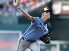 Jacob Misiorowski dei Brewers non colpisce Nats fino a 5 1/3 e se ne va con i crampi