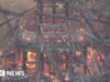 Sala sacra che ospita la “fiamma eterna” in Giappone distrutta da un incendio