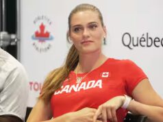 La perchiste canadienne Alysha Newman sospende 20 mesi