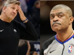 Guarda: L’allenatore dei Timberwolves Chris Finch colpisce l’arbitro Tony Brothers dopo un’accesa partita di playoff contro gli Spurs