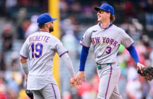 Carson Benge dei Mets si prepara per un’incredibile presa contro gli Angels