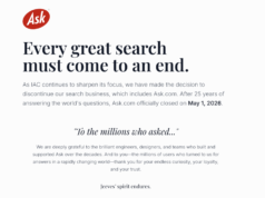 Ask.com chiude dopo 30 anni