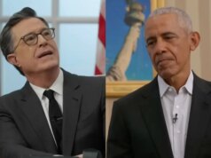 Il discorso di Stephen Colbert alla nazione viene interrotto da un Barack Obama non impressionato