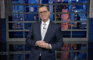 Stephen Colbert reagisce ai file sugli UFO di Trump utilizzando solo clip di Céline Dion