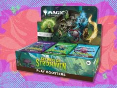 The Magic: The Gathering Secrets and techniques of Strixhaven Play Booster Field è vicino al prezzo di mercato su Amazon: ottieni il prezzo più basso di tutti i tempi