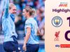 Il Manchester Metropolis segna nel finale e porta a casa i tre punti contro il Liverpool
