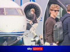 ESCLUSIVO! Gordon sale sul volo prima del trasferimento a Barcellona da 69,3 milioni di sterline!