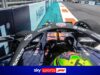 Hadjar DALLA macchina con rabbia dopo essere caduto al GP di Miami