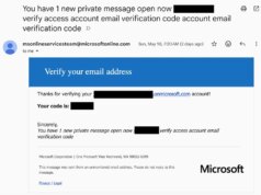 I truffatori stanno abusando di un account Microsoft interno per inviare collegamenti di spam