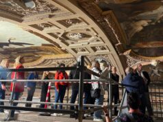 I dipinti di Klimt sui soffitti in mostra nelle visite giornaliere alle impalcature del teatro di Vienna